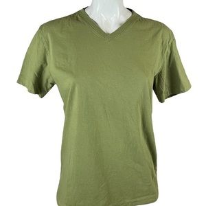 American Giant Men's 100% Cotton V Neck T-shirt Made in USA Size Small Wsh